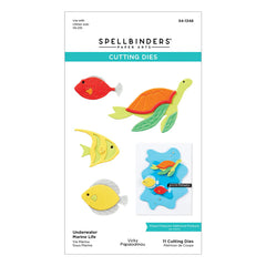 Underwater Marine Life Etched Dies from the Tunnel Scapes Collection by Vicky Papaioannou