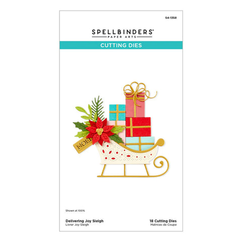Delivering Joy Sleigh Etched Dies