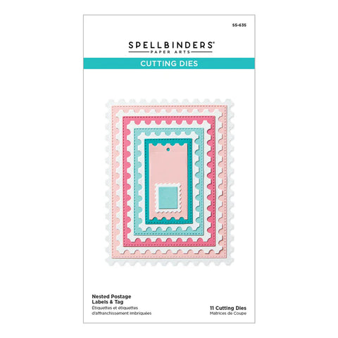 Nested Postage Labels & Tag Etched Dies