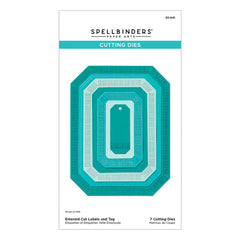 Emerald Cut Labels and Tag Etched Dies