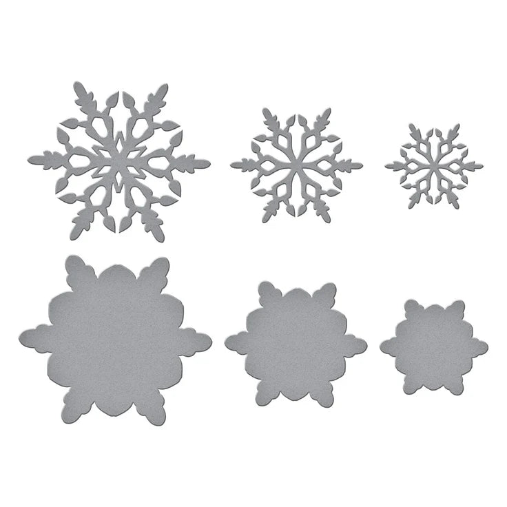 Layering Snowflakes Etched Dies