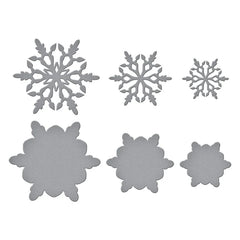 Layering Snowflakes Etched Dies