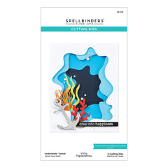 Underwater Tunnel Etched Dies from the Tunnel Scapes Collection by Vicky Papaioannou