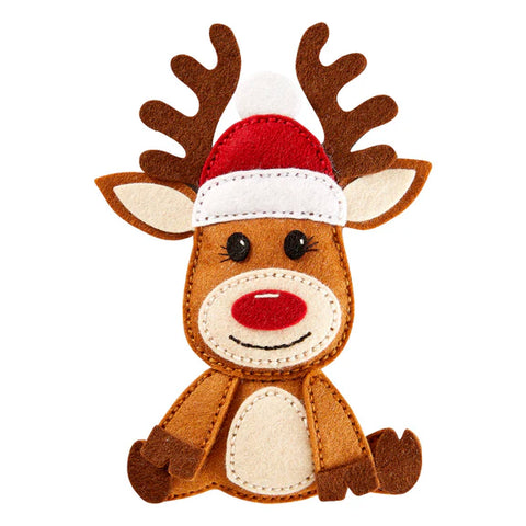 Felt Reindeer Etched Dies