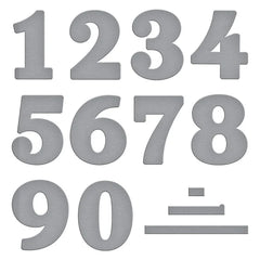 Bold Numbers Etched Dies