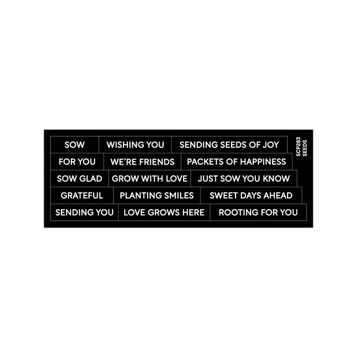 Subsentiments Seeds Diecut Sentiment Strips
