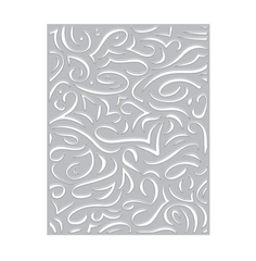 Swirls Confetti Cover Plate Fancy Die