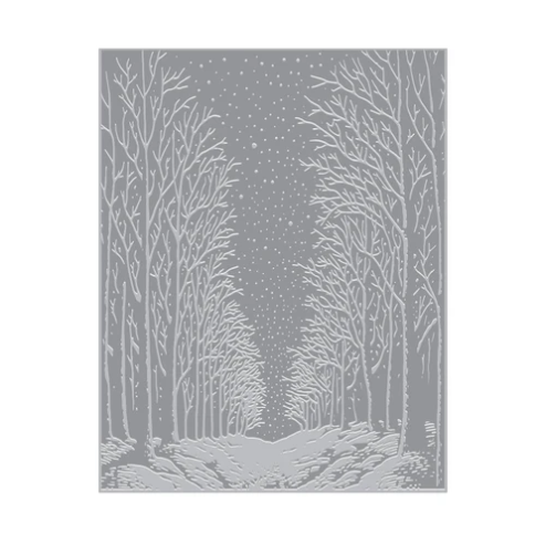 Snowy Night Letterpress Plate + Foil Plate