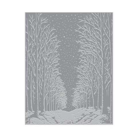 Snowy Night Letterpress Plate + Foil Plate