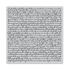 Jingle Bells Script Bold Prints Red Rubber Stamp