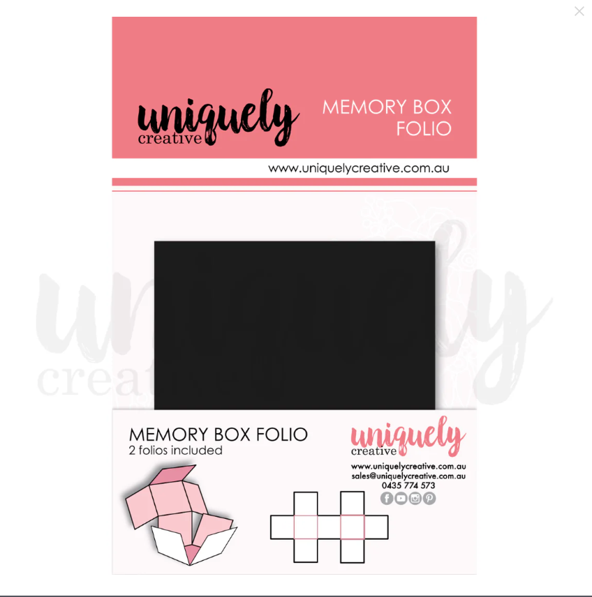 Memory Box Folio - Black, 2 Pack