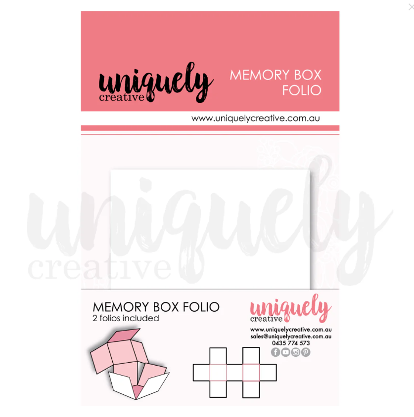 Memory Box Folio - White, 2 Pack