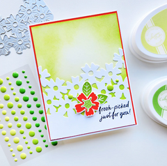 Party Yellow Greens Enamel Dots