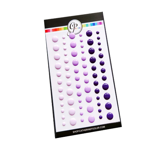 Party Violets Enamel Dots