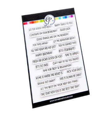 Getaway One Liner Sentiments Stamp Set