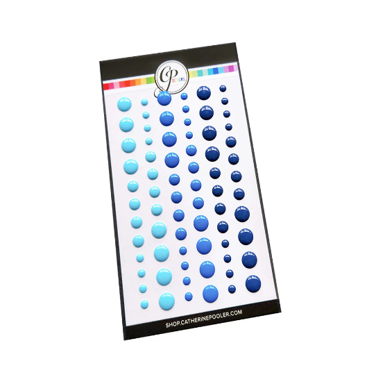 Party Blues Enamel Dots