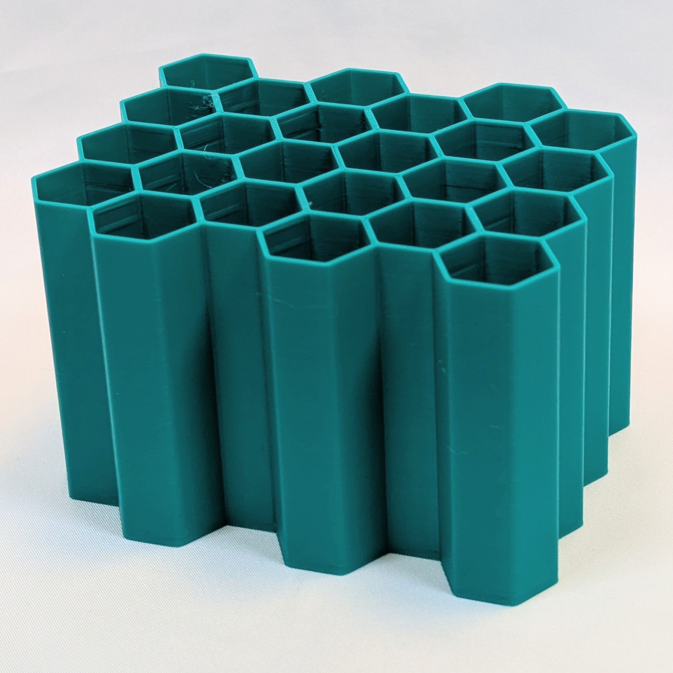 Sea Green Hexagon Craft Tool Holder Organizer