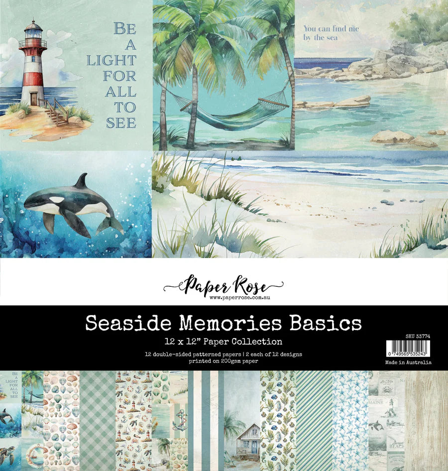 Seaside Memories Basics 12x12 Paper Collection