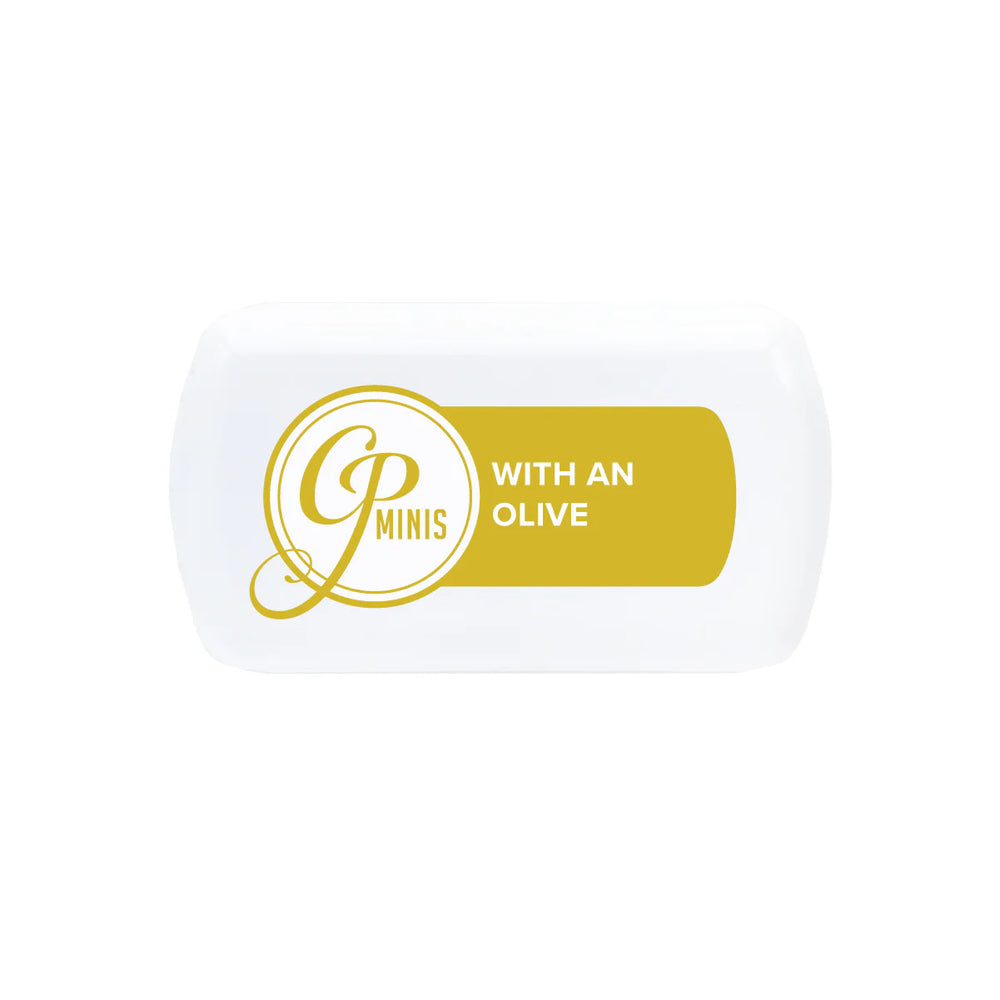 With an Olive Mini Ink Pad - Spa Collection