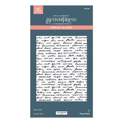 Script Text Betterpress Plate by Lisa Horton