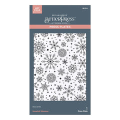 Snowfall Shimmer BetterPress Plate