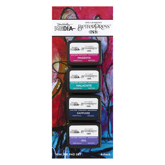 Spellbinders Happy Betterpress Mini Ink Set by Dina Wakley