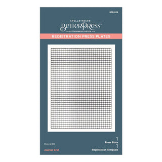 Spellbinders BPR-029 Journal Grid BetterPress Plate