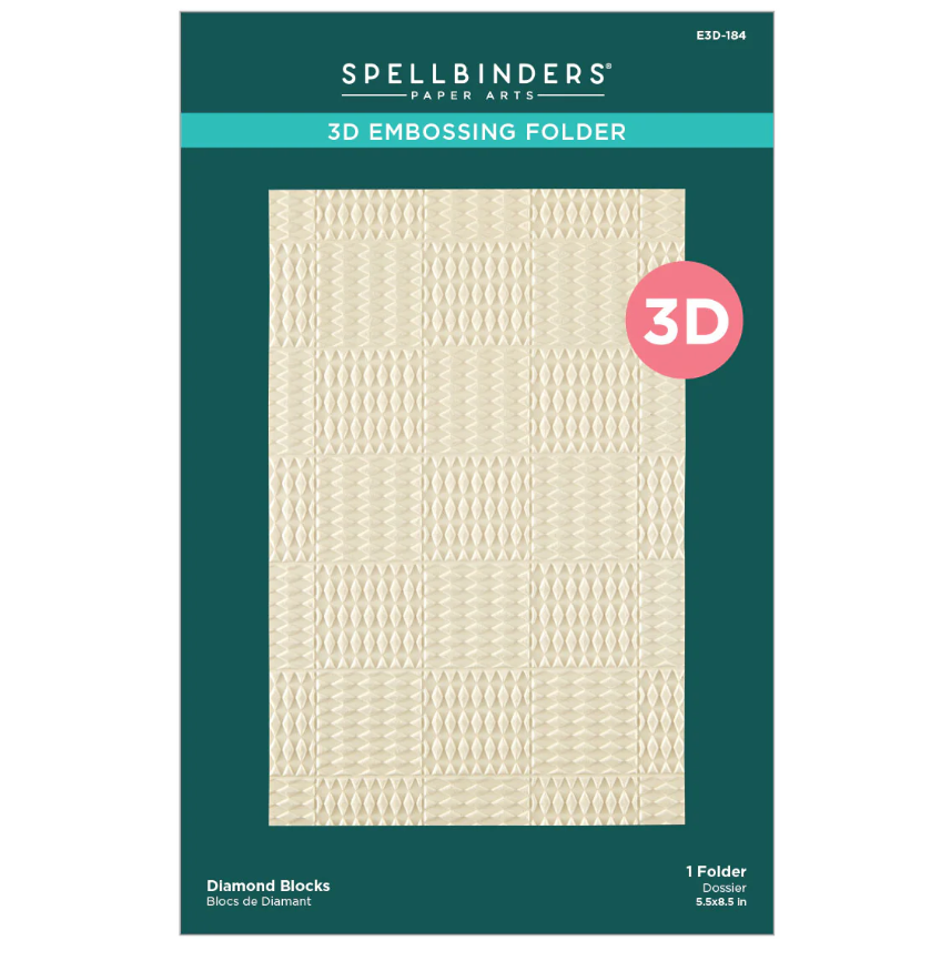Diamond Blocks 3D Embossing Folder