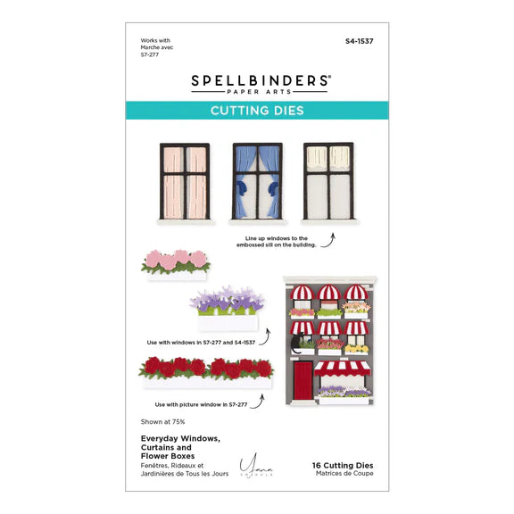 Everyday Windows, Curtains and Flower Boxes Dies