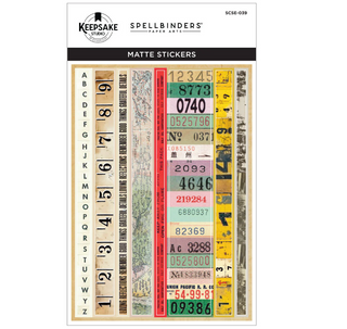 Spellbinders Keepsake Studio Book 10 Borders & Labels Stickers by Esther Glas