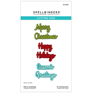 Spellbinders Merry Greetings Die Set