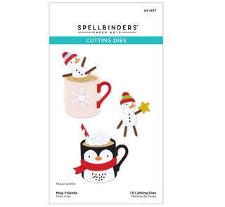 Spellbinders Mug Friends Etched Dies