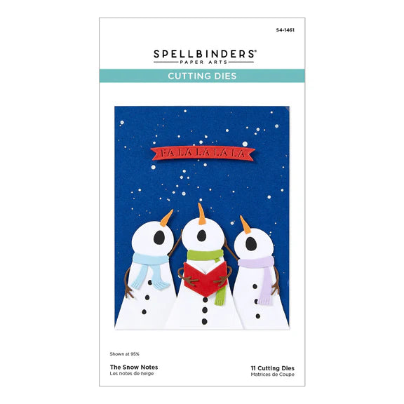 Spellbinders S4-1461 The Snow Notes Etched Dies