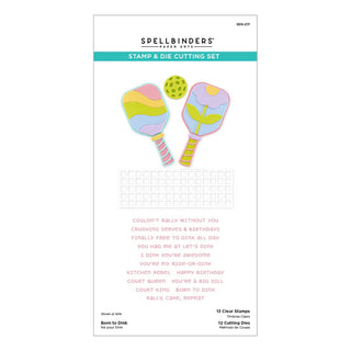 Spellbinders SDS-217 Born-to-Dink Die and Stamp Set