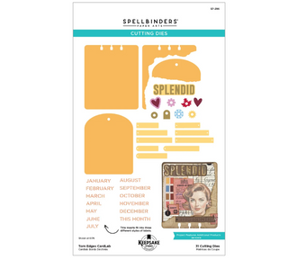 Spellbinders Torn Edges CardLab Etched Dies by Esther Glas