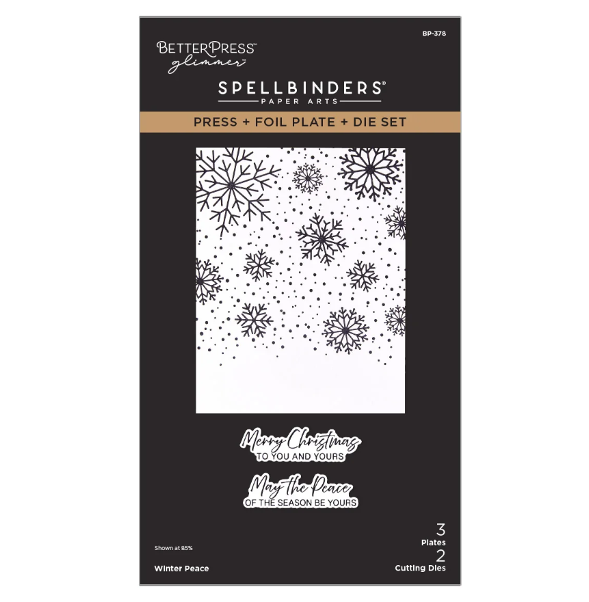 Winter Peace Press + Foil Plate & Die Set