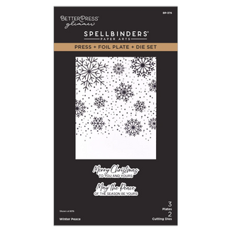 Spellbinders Winter Peace Press + Foil Plate + Die Set
