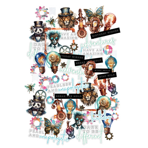 Steampunk Graffiti Creative Cuts