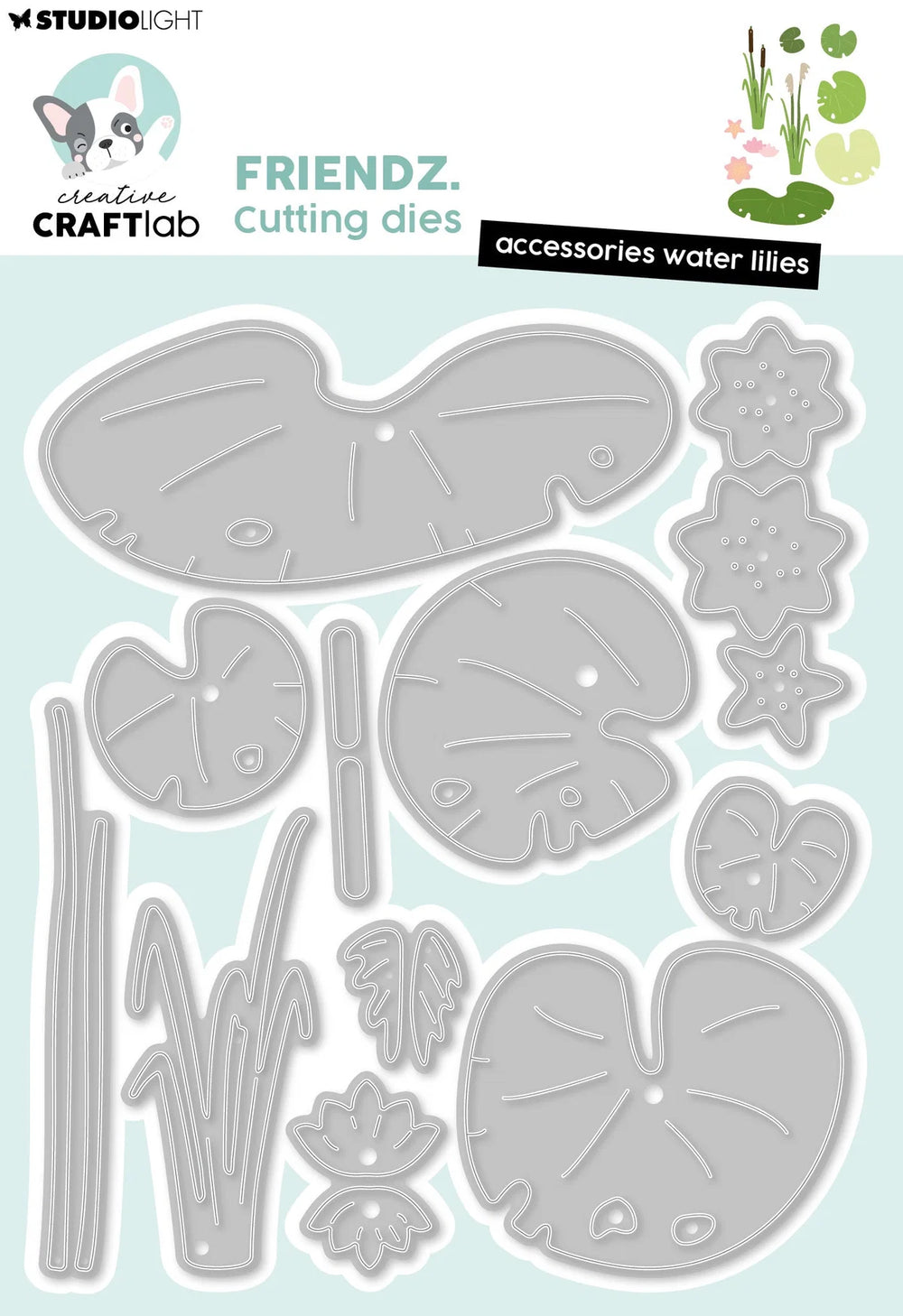 CCL Cutting Die Pond Accessories Water Lilies Friendz