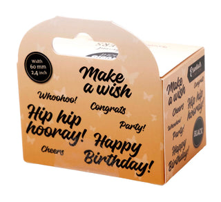 Studio Light Hip Hop Hooray Birthday Themed Sentiment Stickers