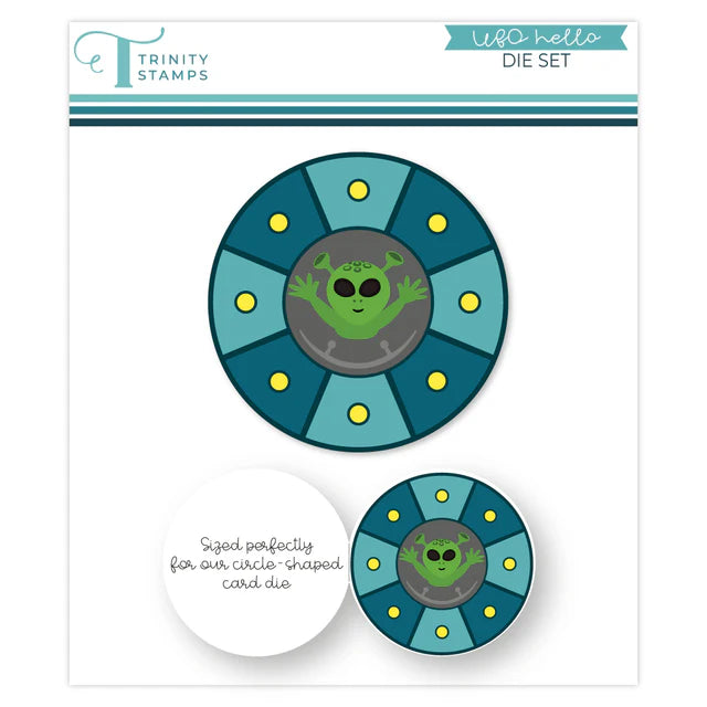Trinity Stamps UFO Hello Die Set for Card Making