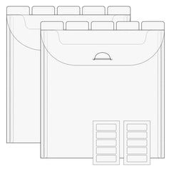 6x6 Flip Flap Pocket - 10 Pack