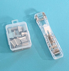 Silver Connector Clips - 50 pc