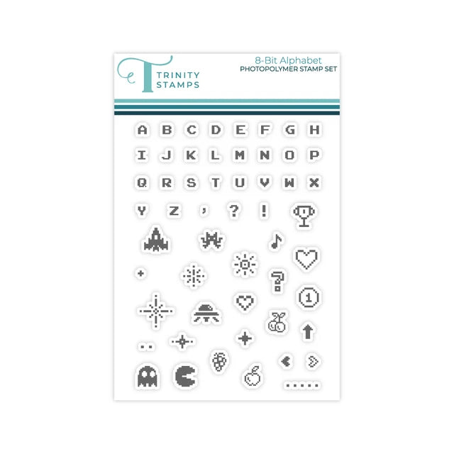 8-Bit Alphabet 3x4 Stamp Set