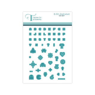 Trinity Stamps 8-Bit Alphabet Coordinating Die Set