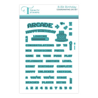 Trinity Stamps 8-Bit Birthday Coordinating Die Set