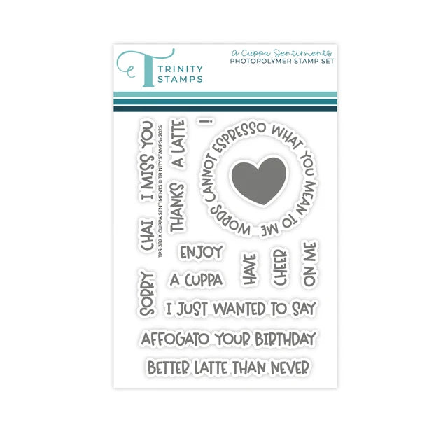 A Cuppa Sentiments 3x4 Stamp Set