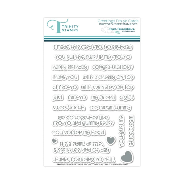 Greetings Fro Yo Cards Stamp Set