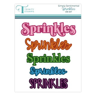 Trinity Stamps Simply Sentiment Sprinkles Die Set