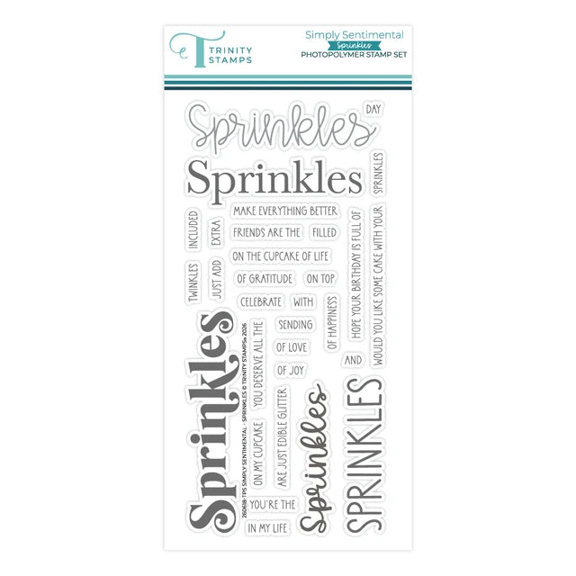 Simply Sentimental - Sprinkles 4x8 Stamp Set
